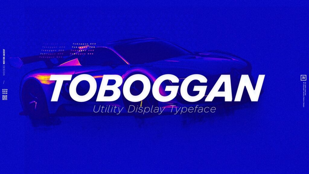 Toboggan Unique Display font