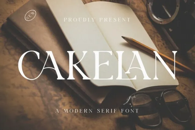 Cakelan an attractive serif font