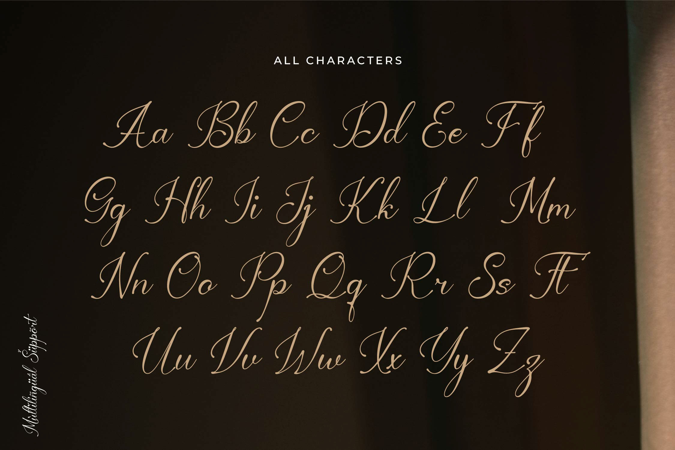 Berthaleya ferbonitze a beautiful handwritten font character set