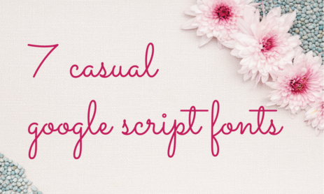 7 Free Casual Google Script Fonts