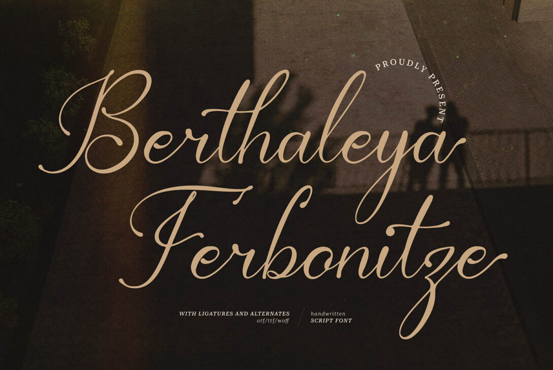 Berthaleya ferbonitze an attractive handwritten font