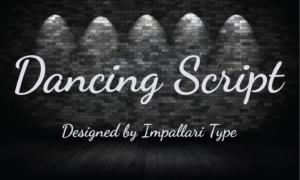 Dancing Script Casual Google Script Font