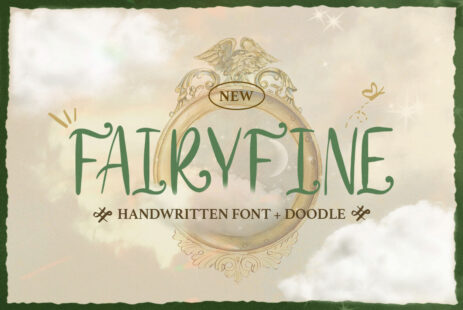 FairyFine Whimsical Handwritten Font with Enchanting Doodles