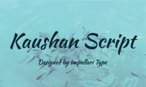 Kaushan Script Casual Google Script Font