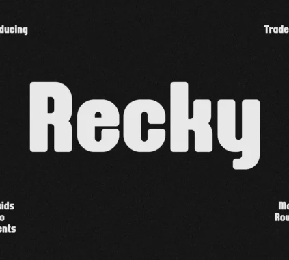 Recky a classic sans serif font