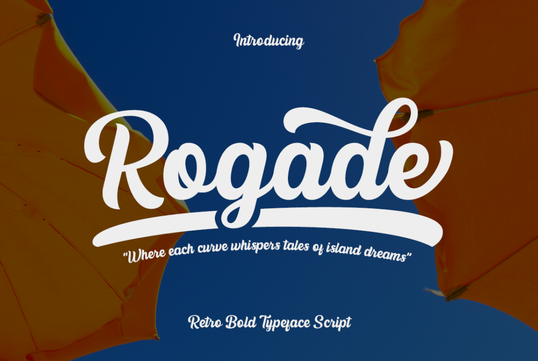 Rogade The Bold Script Font for Statements