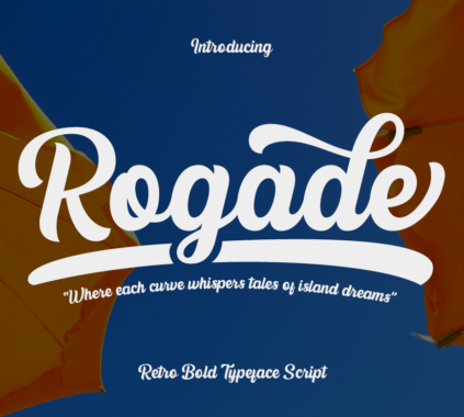 Rogade The Bold Script Font for Statements