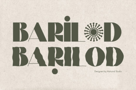 Barilod an unique sans serif font