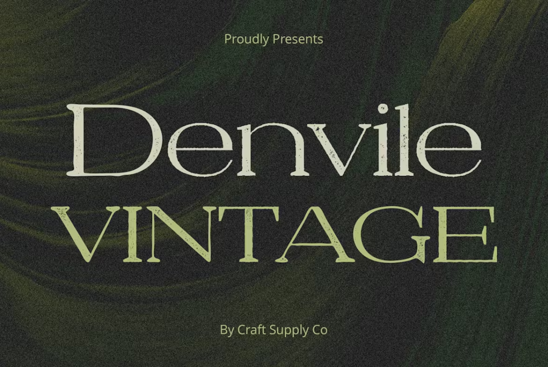 Denvile Vintage An Old English Font