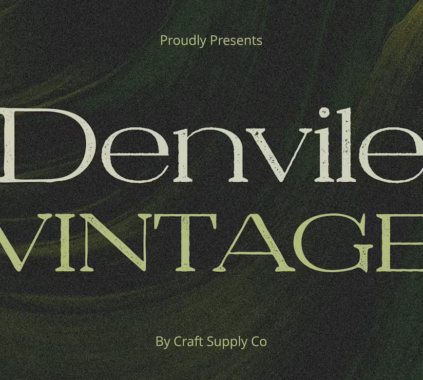 Denvile Vintage An Old English Font