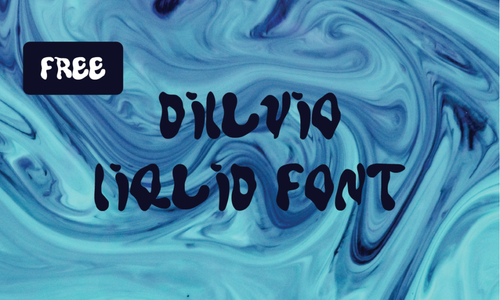 Diluvio - Free Liquid Display Font