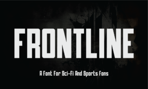 30+ Free Fonts for Commercial Use: Frontline