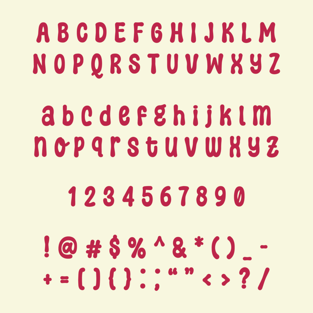 Wiggly free display font