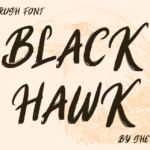 hawk font free brush font