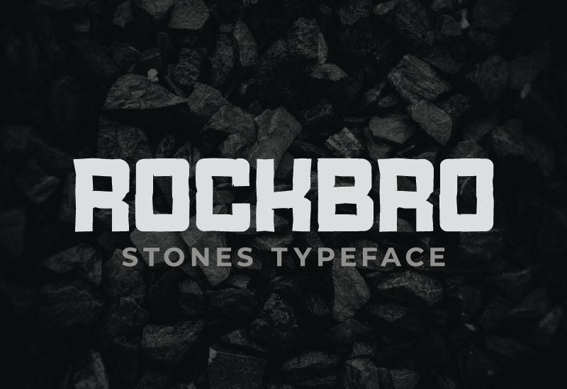 Rock bro an attractive display font