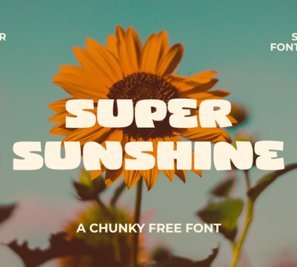 Super sunshine an unique free chunky display font