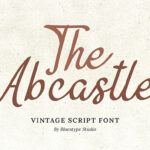 a vintage script font