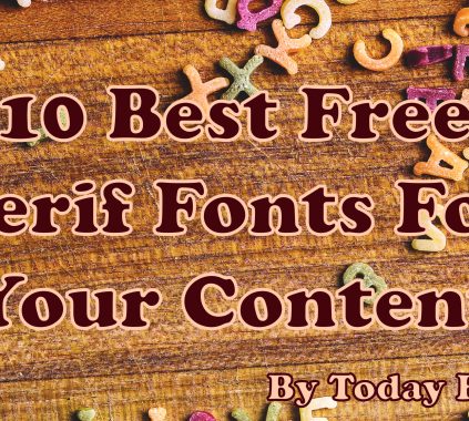 serif fonts