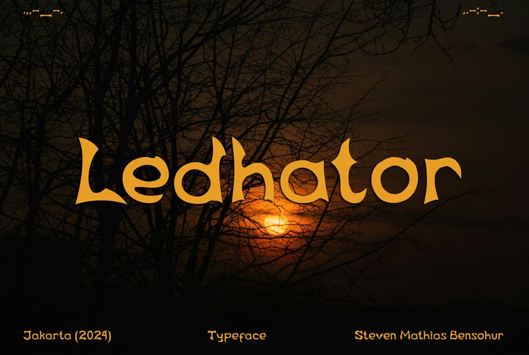 Ledhator An Awesome Display Font