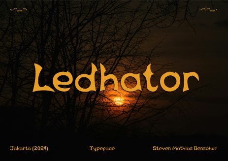 Ledhator An Awesome Display Font