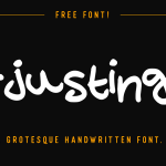 Arjustings Free Font A Distinctive Display for Designs