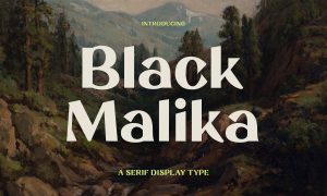 Black Malik Display Font