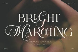 Bright Marching Display Font