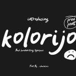 Kolorijo handwritten font