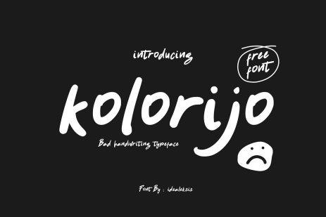 Kolorijo handwritten font