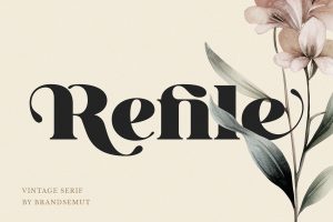 Refile Display Font