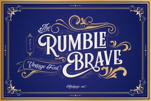  Rumble Brave Display Font