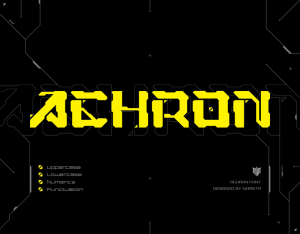 Achron Font: A Futuristic Spark