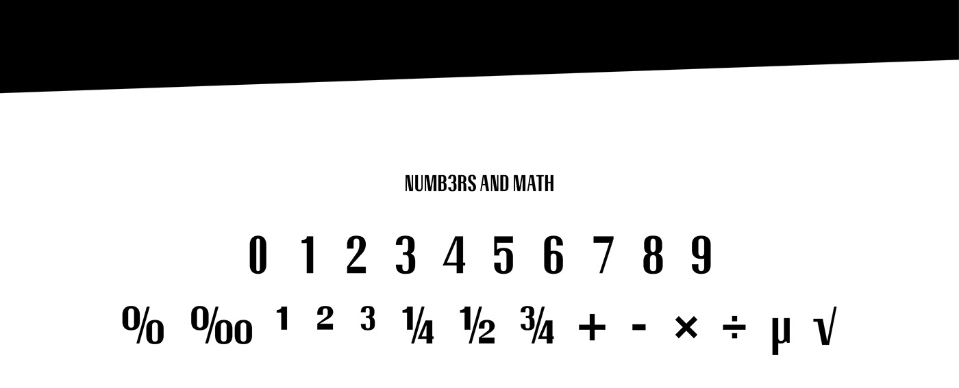 Robust - A Strong Free Typeface Numbers