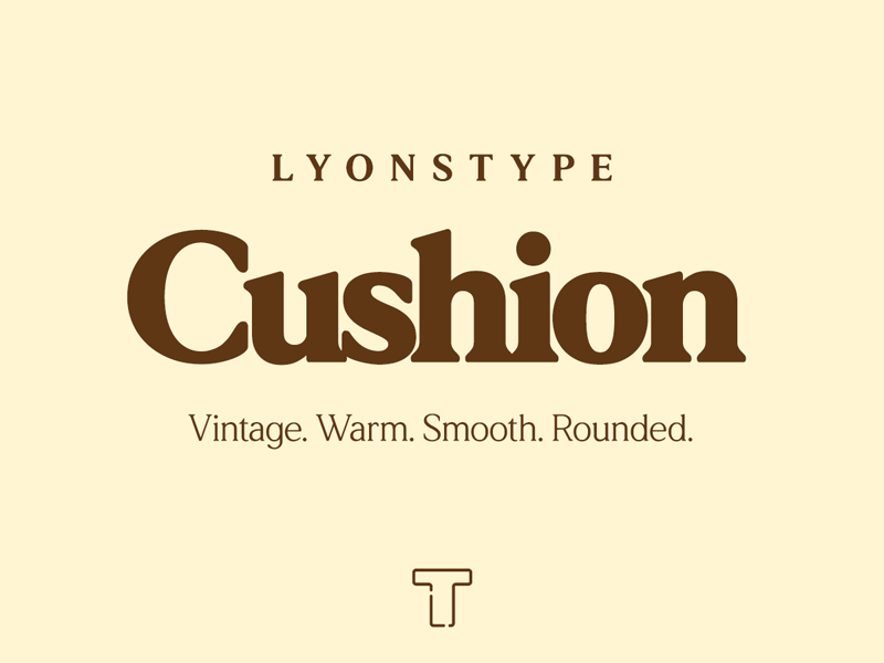 lt cushion serif font