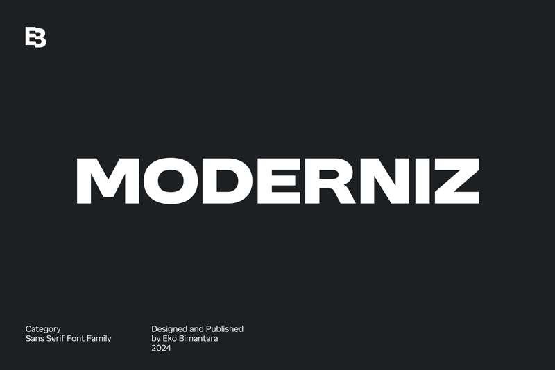 Moderniz: A Clean Sans-Serif Font