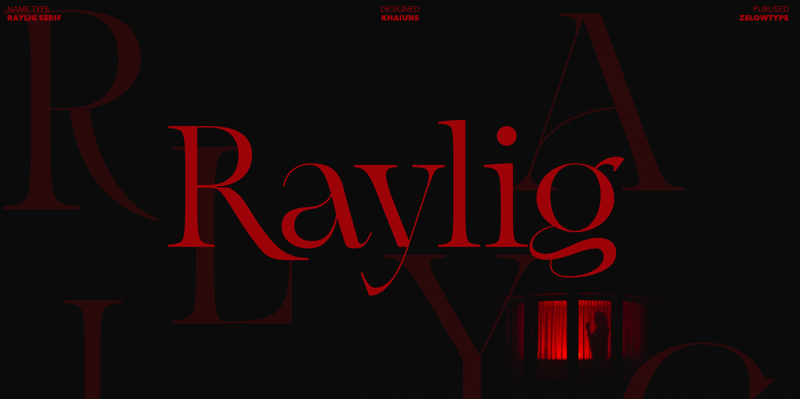 Raylig serif font