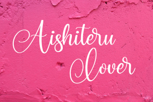 Aishiteru Lover Font