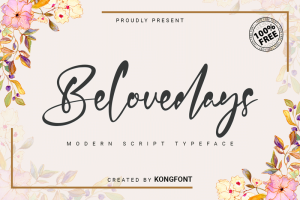 Belovedays Font