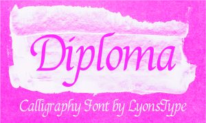 Diploma Font