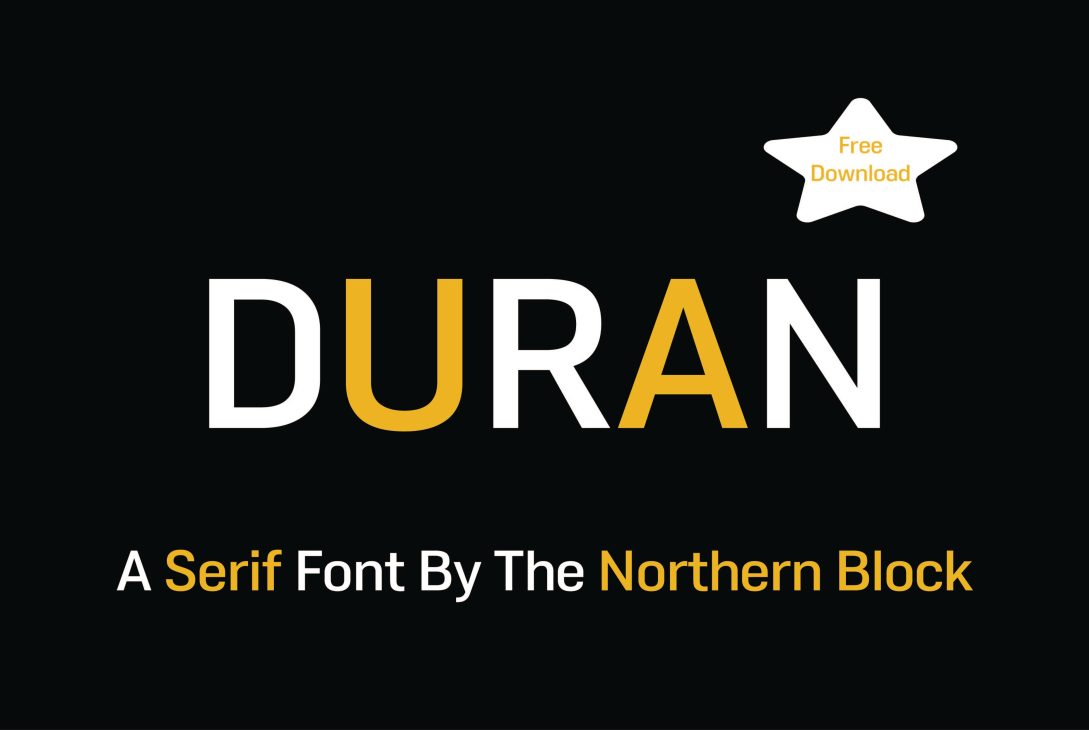 A Modern Geometric Serif Typeface: Duran