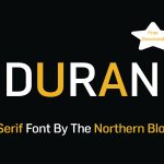 A Modern Geometric Serif Typeface: Duran