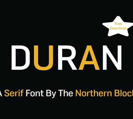 A Modern Geometric Serif Typeface: Duran