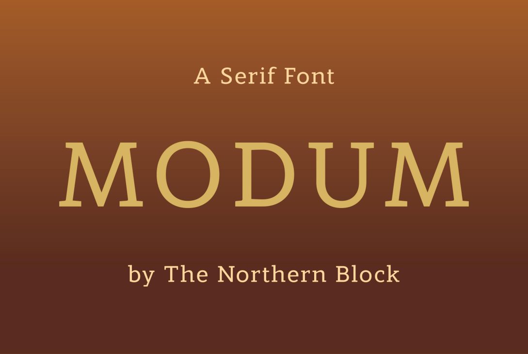 A New Standard in Serif Design: Modum Font