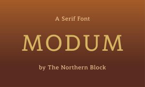 A New Standard in Serif Design: Modum Font