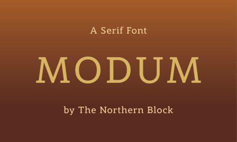 A New Standard in Serif Design: Modum Font