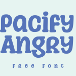 Pacify Angry Display Font