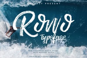 Rowo Brush Font