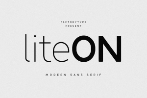 30+ Free Fonts for Commercial Use: LiteOn