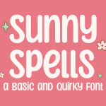 A Quirky Rounded Font: Sunny Spells Basic