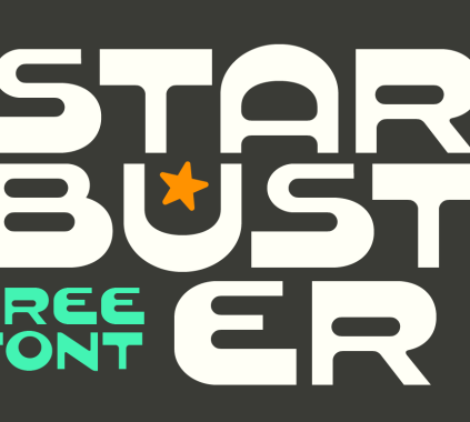 Starbuster A geometric font